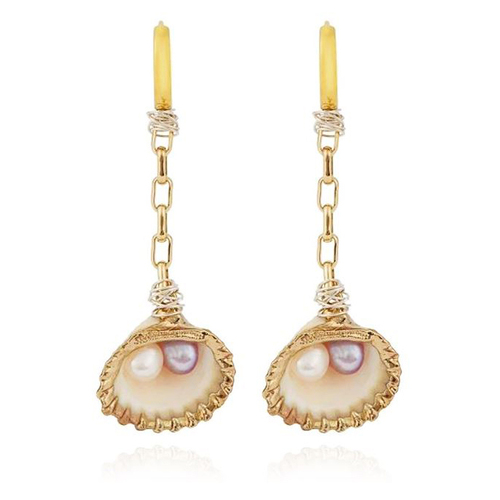 Culturesse Arielle Shell Treasure Earrings