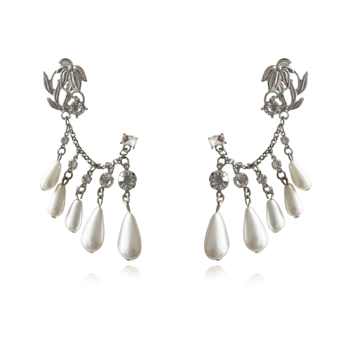 Culturesse Florian Shimmer Dangle Climber Earrings