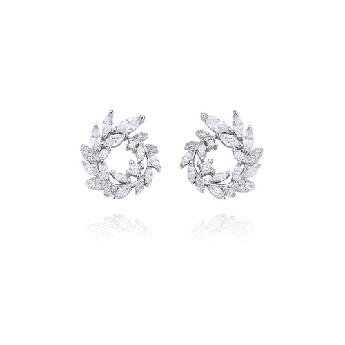 Culturesse Baby Georgia May Crystal Diamante Earrings