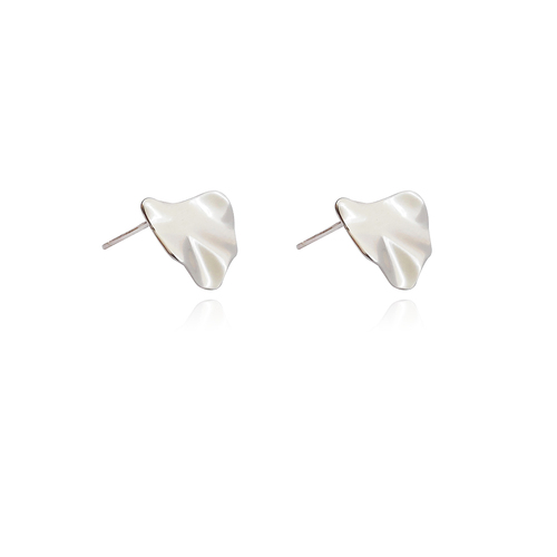 Culturesse Zooey Artisan Silver Stud Earrings