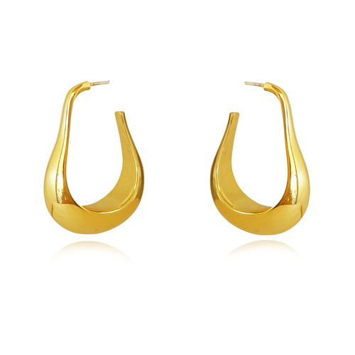 Culturesse Tory Modern Muse Solid Bowl Earrings