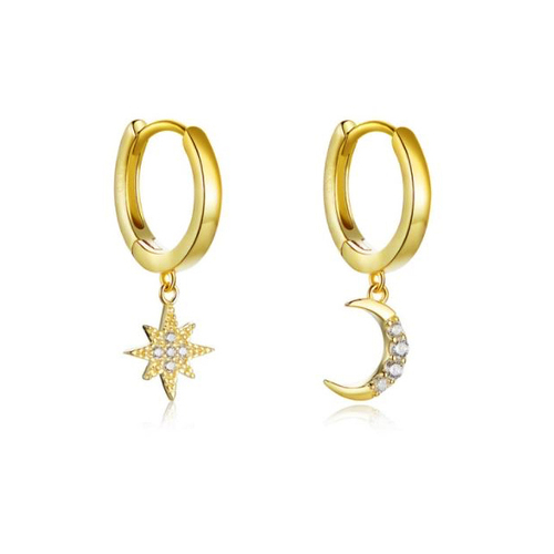 Culturesse Alula Celestial Beauty Mismatching Earrings