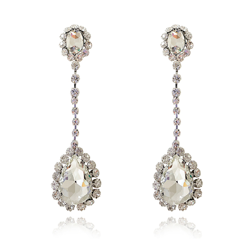 Culturesse Rumer Catwalk Diamante Statement Earrings