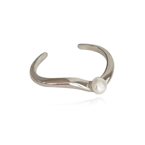 Culturesse Flo Ear Contour Cuff Earring Single Piece (Silver)