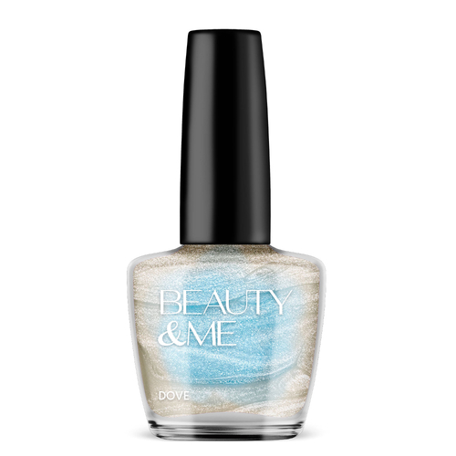 Beauty & Me 'Dove' Two Tone Metallic Creamy White Nail Polish 12ml