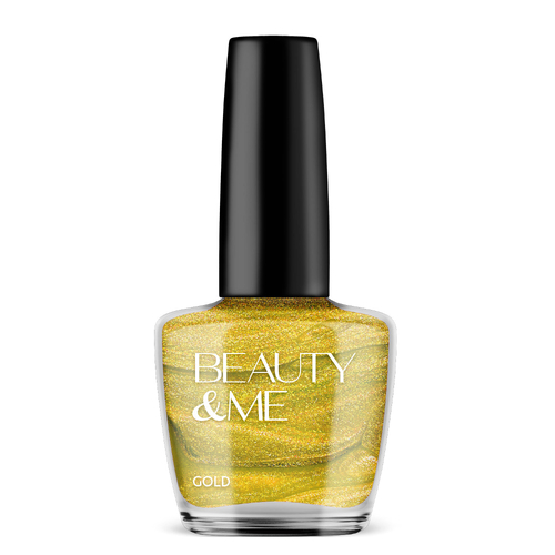 Beauty & Me 'Gold' Two Tone Metallic Gold Nail Polish 12ml