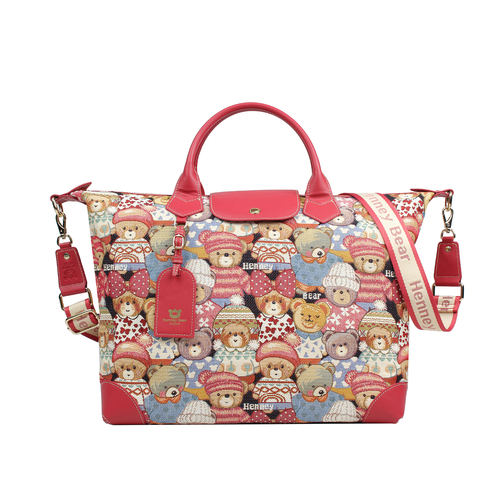 Henney Bear Cute Bear Large Handbag 