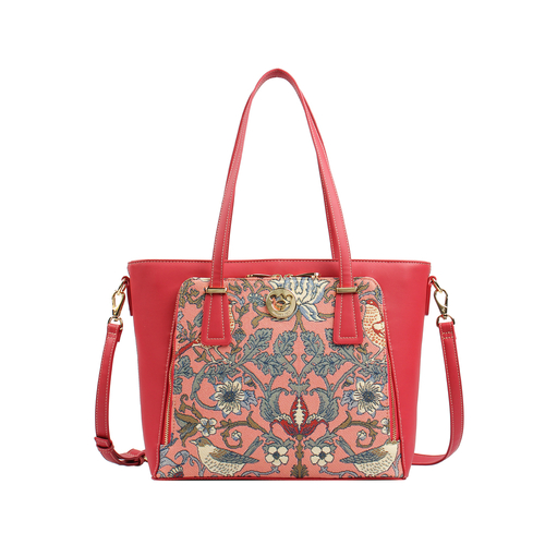 Henney Bear Strawberry and Bird Classic Handbag 