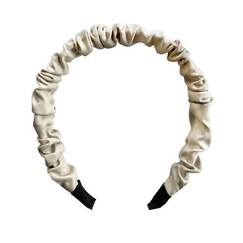 Culturesse Tallulah Scrunched Headband (Beige)