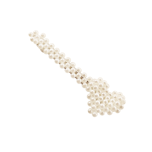 Culturesse Brielle Vintage Pearly Heart Barrette