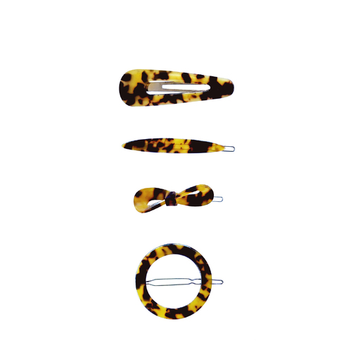 Culturesse Taylor Leopard Hair Clip Set 