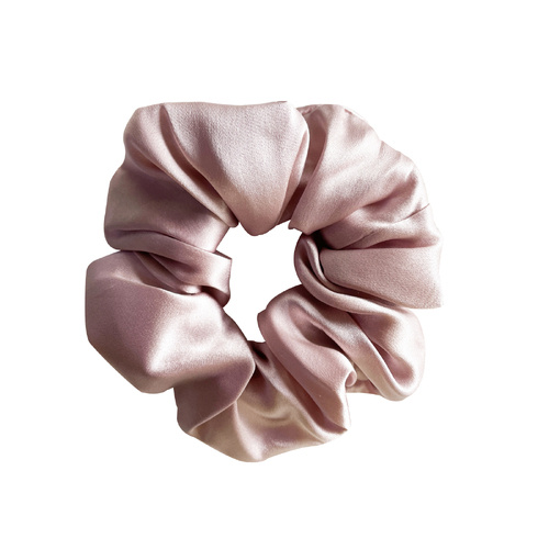 Culturesse Laurie Mulberry Silk Scrunchie (Plum)