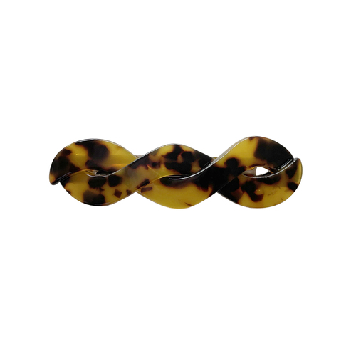 Culturesse Charli Tortoise Twisted Resin Barrette