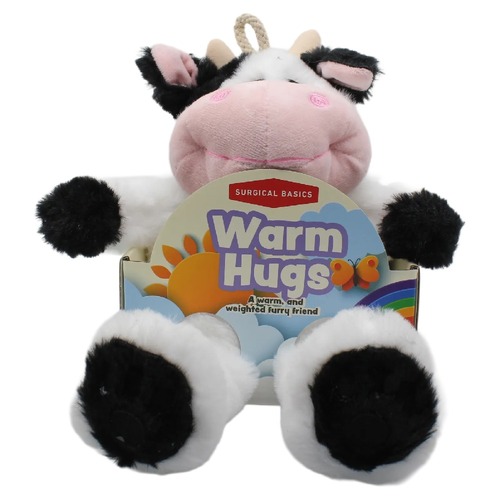 Surgical Basics Hugs Cow Cozy Plush Soft Cuddly Toy Heat Pack 