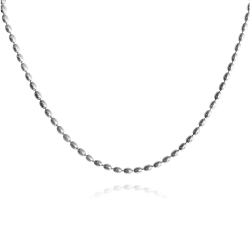 Culturesse Modern Muse Beaded Necklace / Choker (Silver)