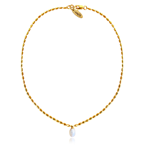 Culturesse Eliora Beaded Freshwater Pearl Pendant Necklace