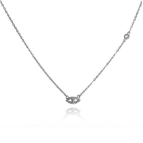 Culturesse Harmonie Fine Evil Eye Necklace (Silver)