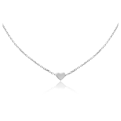 Culturesse Ida Fine Silver Heart Pendant Necklace