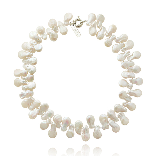 Culturesse Audriana Luxury Baroque Pearl Necklace 