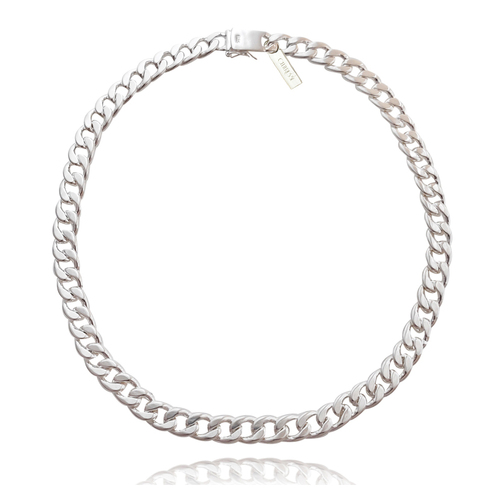 Culturesse Rebel Modern Silver Chain Necklace