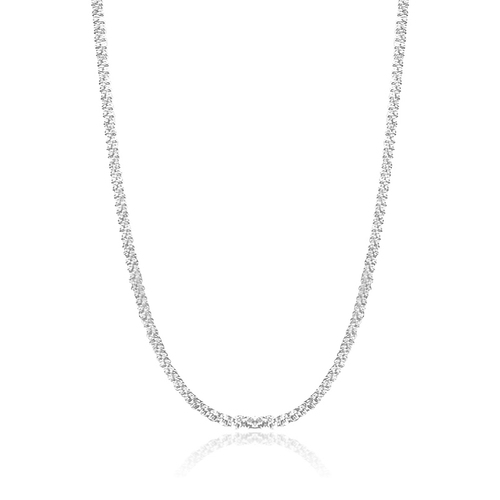 Culturesse Blanche Fine Silver Spine Necklace 