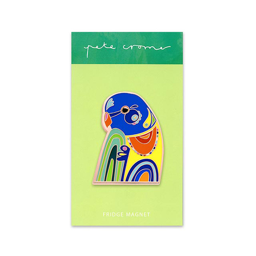 Pete Cromer Enamel Fridge Magnet Rainbow Lorikeet