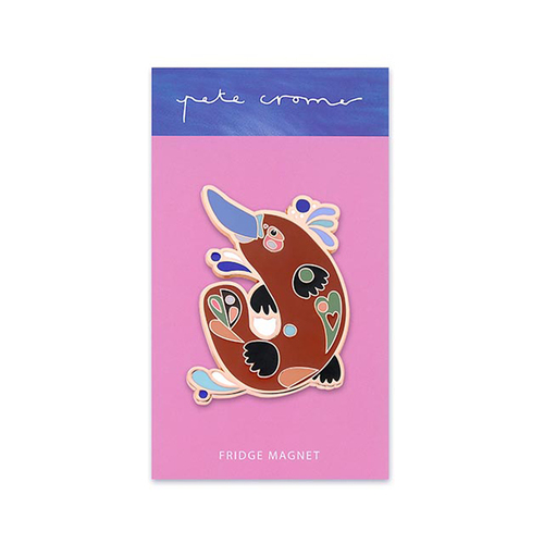 Pete Cromer Enamel Fridge Magnet Platypus