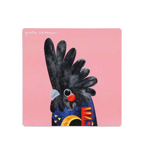 Pete Cromer Black Cockatoo Fridge Magnet