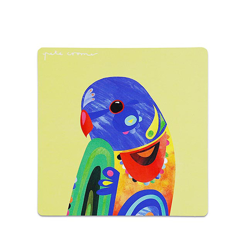 Pete Cromer Fridge Magnet  Rainbow Lorikeet