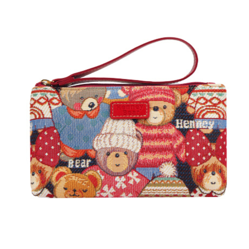 Henney Bear Cute Bear Purse Toiletry Bag 