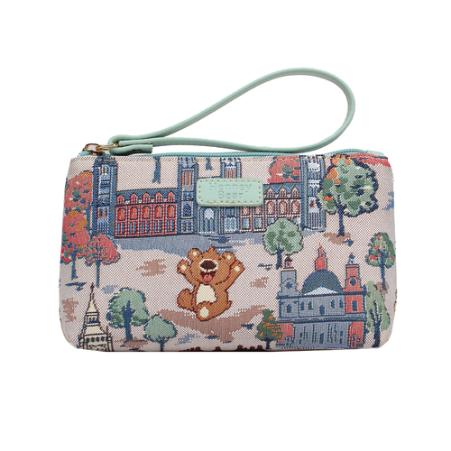 Henney Bear London Bridge Purse Toiletry Bag 