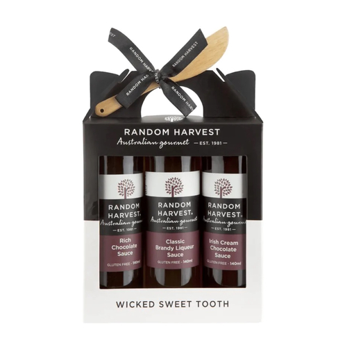 Random Harvest Wicked Sweet Tooth Sauce Gift Set Irish Cream Chocolate & Brandy