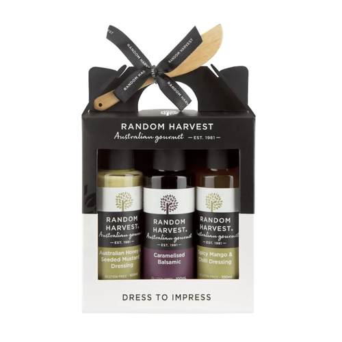 Random Harvest Dress To Impress Gift Set Honey Mustard, Spicy Mango and Balsamic