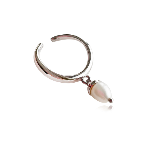 Culturesse Artemi Artisan Pearl Drop Open Ring