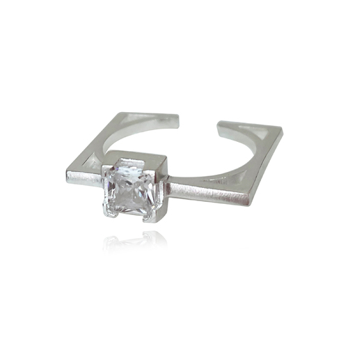 Culturesse Braque Artisan Sculptural Frame Open Ring