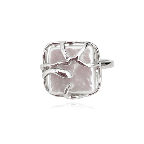 Culturesse Esabell Artisan Pearl Open Ring