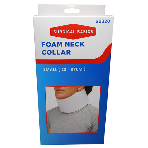 Surgical Basics Foam Neck Cervical Collar Support Brace Small 28-37cm