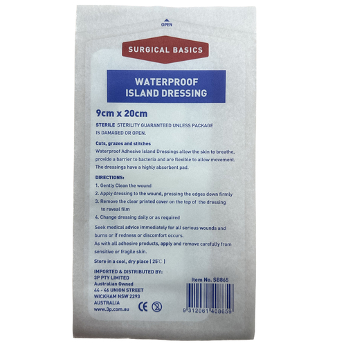 Surgical Basics Sterile Waterproof Island Dressing 9cm x 20cm