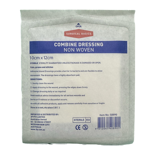 Surgical Basics Non Woven Combine Wound Dressing 10cm x 12cm