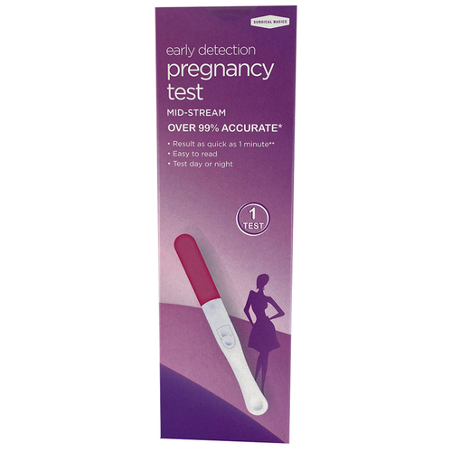 Surgical Basics Midstream Early Pregnancy Test HCG Urine Strips 1 Pack